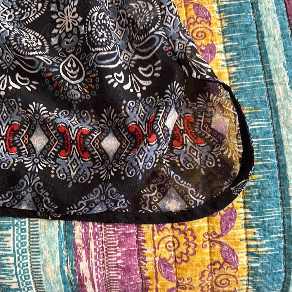 J. Jill Black Dress with White Paisley Design - Picture 12 of 16